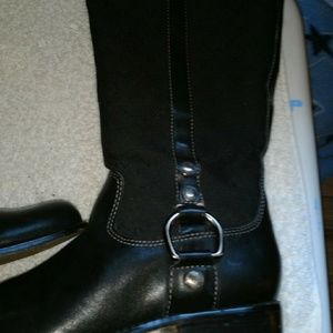 Anne Klien "harness" boots size 6.5 Black